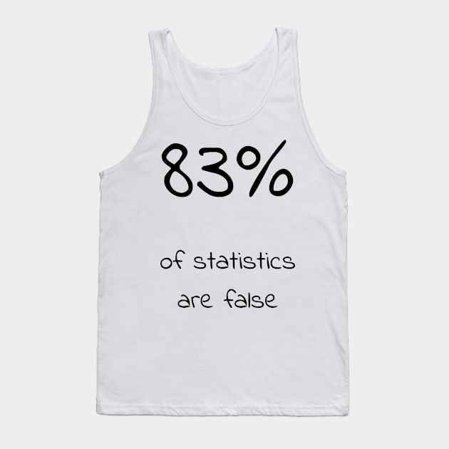 83% of statistics are false Tank Top by Uwaki